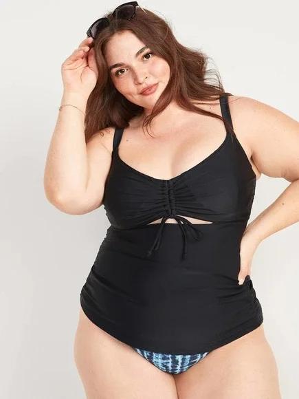 Plus Size Old Womens Bathing Suits Older Ladies Two Piece Bathing - Main Image